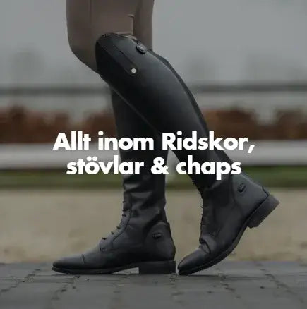 alla ridskor stövlar och chaps för ryttare och en dag i stallet