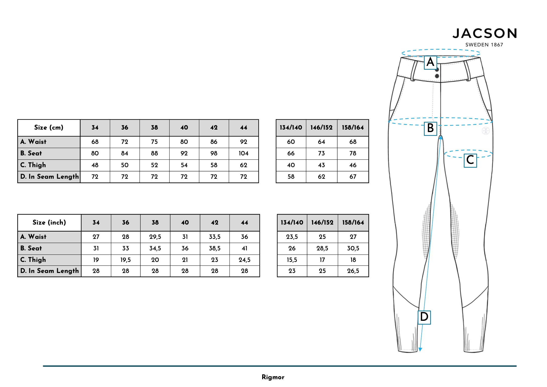 Jacson Mildred Helskodd Vinterridbyxa - Grön