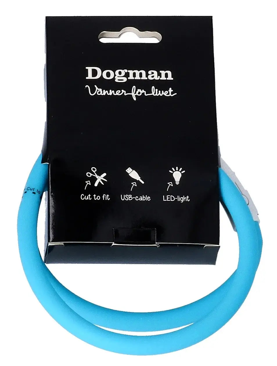 Dogman Blinkhalsband Led - Turkos