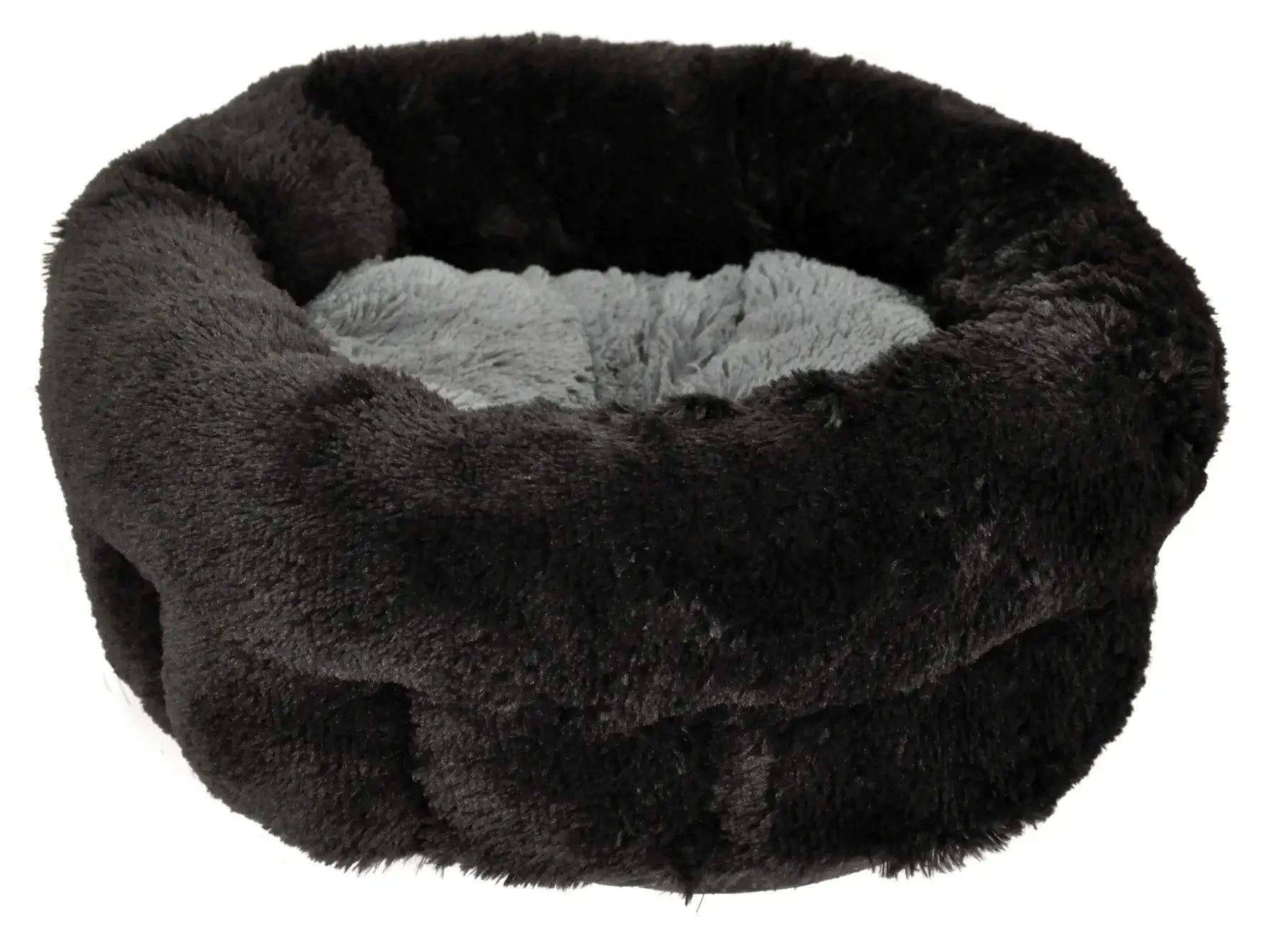 Dogman Bädd Plysch Svart/grå S