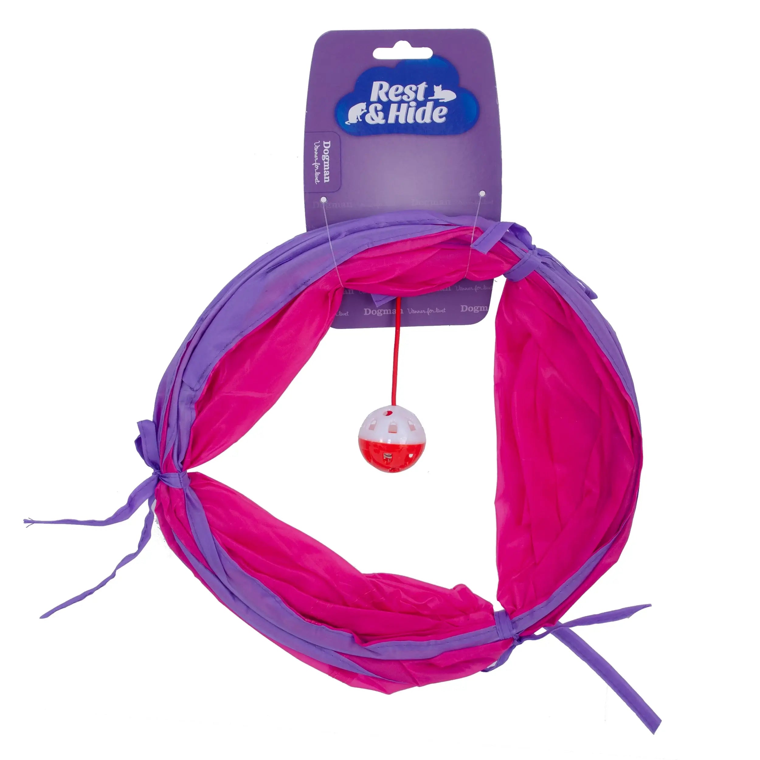 Dogman Kattleksak Tunnel Rosa