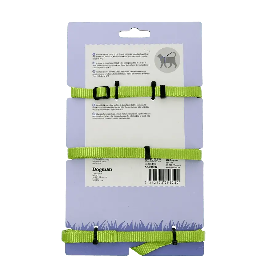 Dogman Kattsele-set Findus Grön