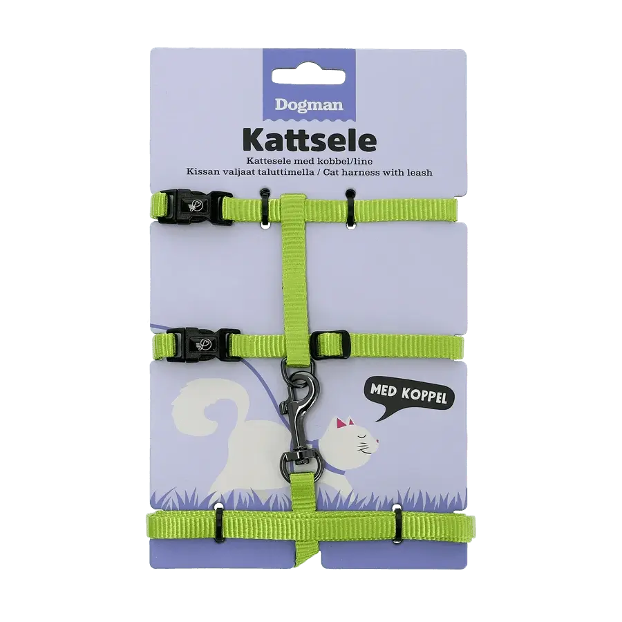 Dogman Kattsele-set Findus Grön