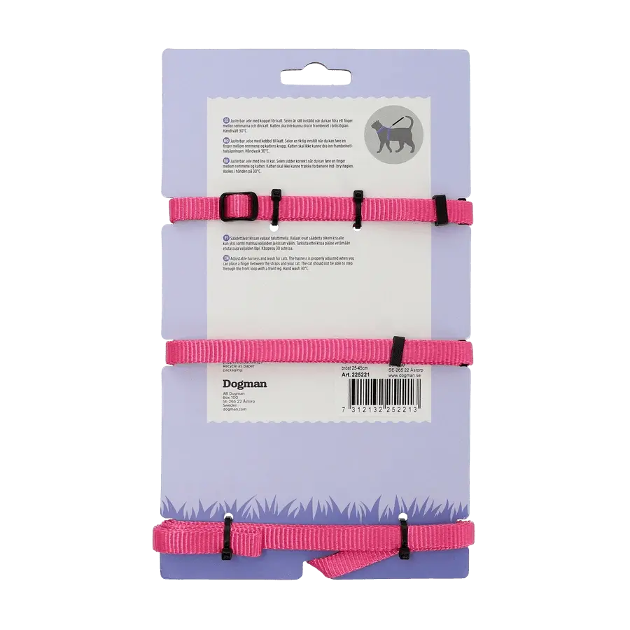 Dogman Kattsele-set Findus Rosa