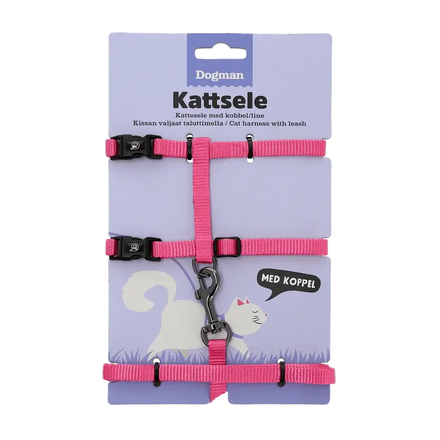 Dogman Kattsele-set Findus Rosa