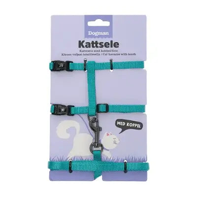 Dogman Kattsele-set Findus Turkos