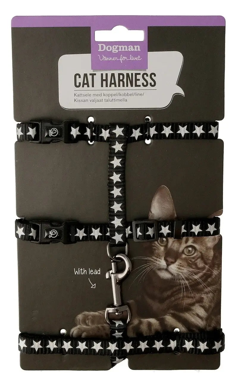 Dogman Kattsele-set Simba Svart