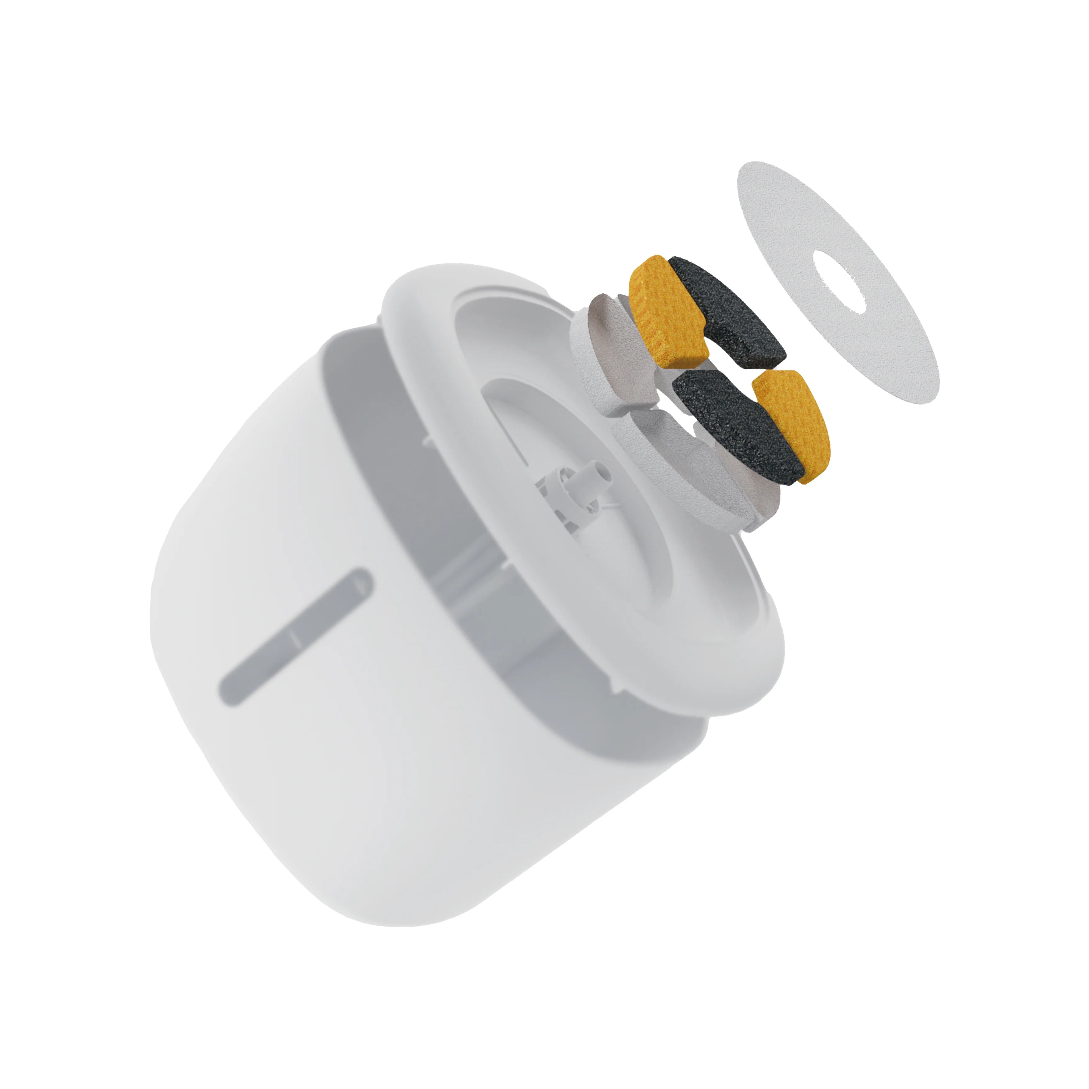 Dogman Vattenfontän Vit/svart 2,5l