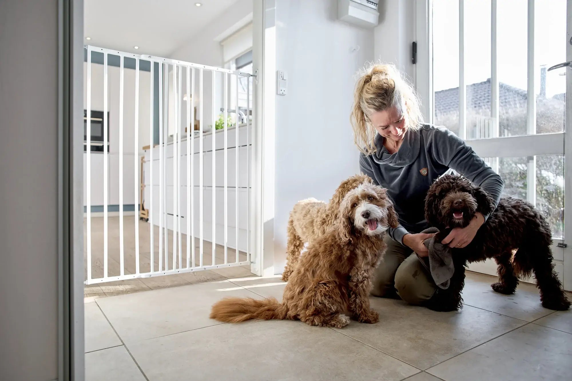 DogSpace Charlie Hundgrind - Vit