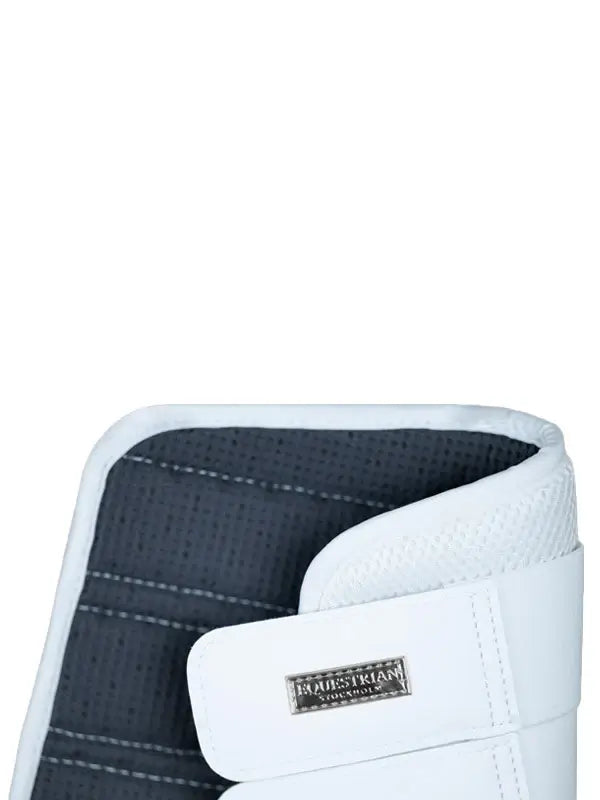 Equestrian Stockholm Classic Mesh Benskydd - Vit/Silver