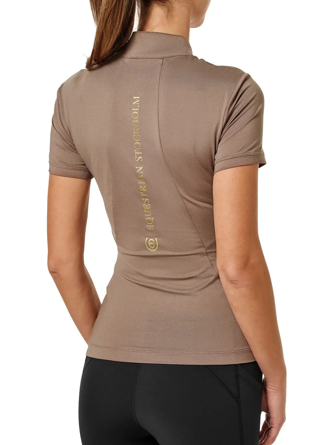 Equestrian Stockholm Top Short Sleeve - Champagne