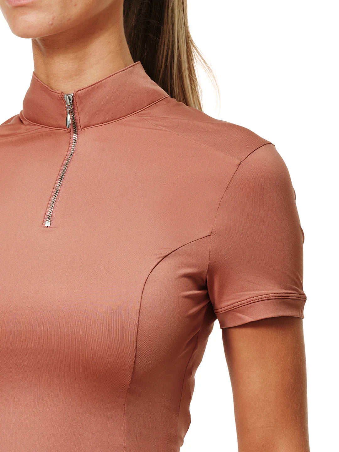 Equestrian Stockholm Top Short Sleeve - Coral