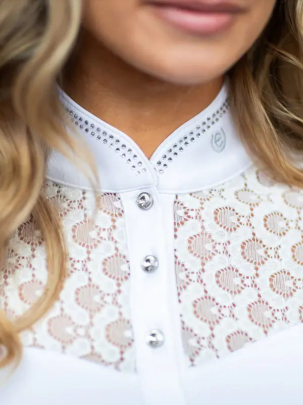 Equestrian Stockholm Crystal Champion Top - Vit