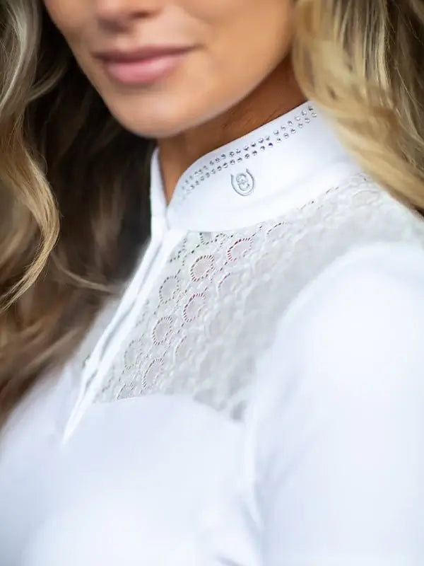 Equestrian Stockholm Crystal Champion Top - Vit