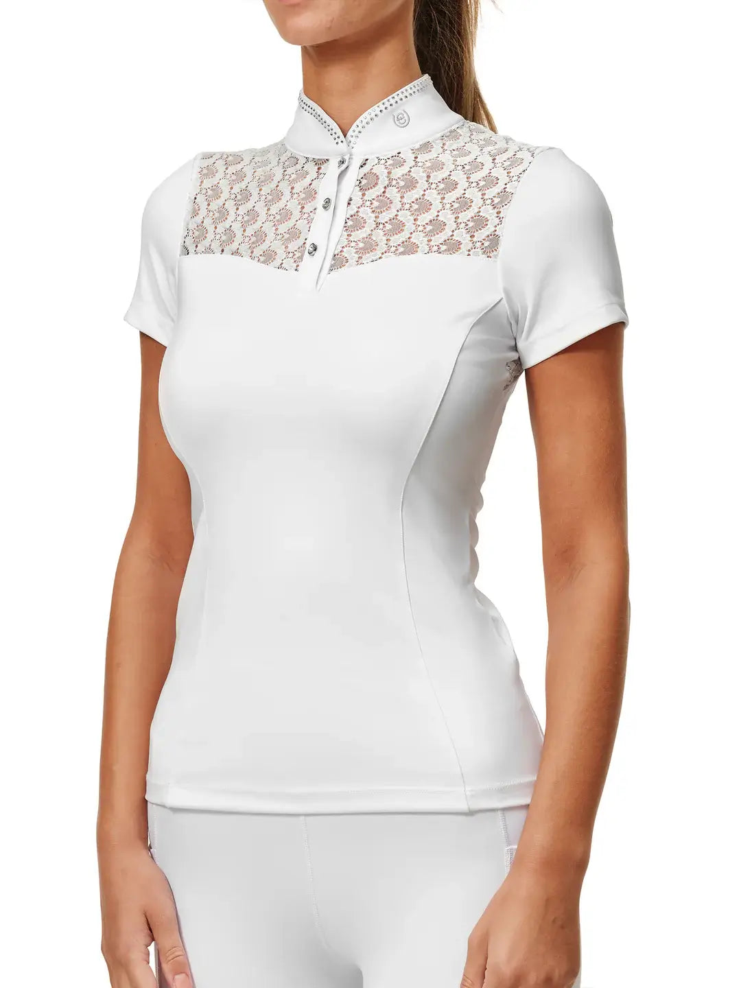 Equestrian Stockholm Crystal Champion Top - Vit