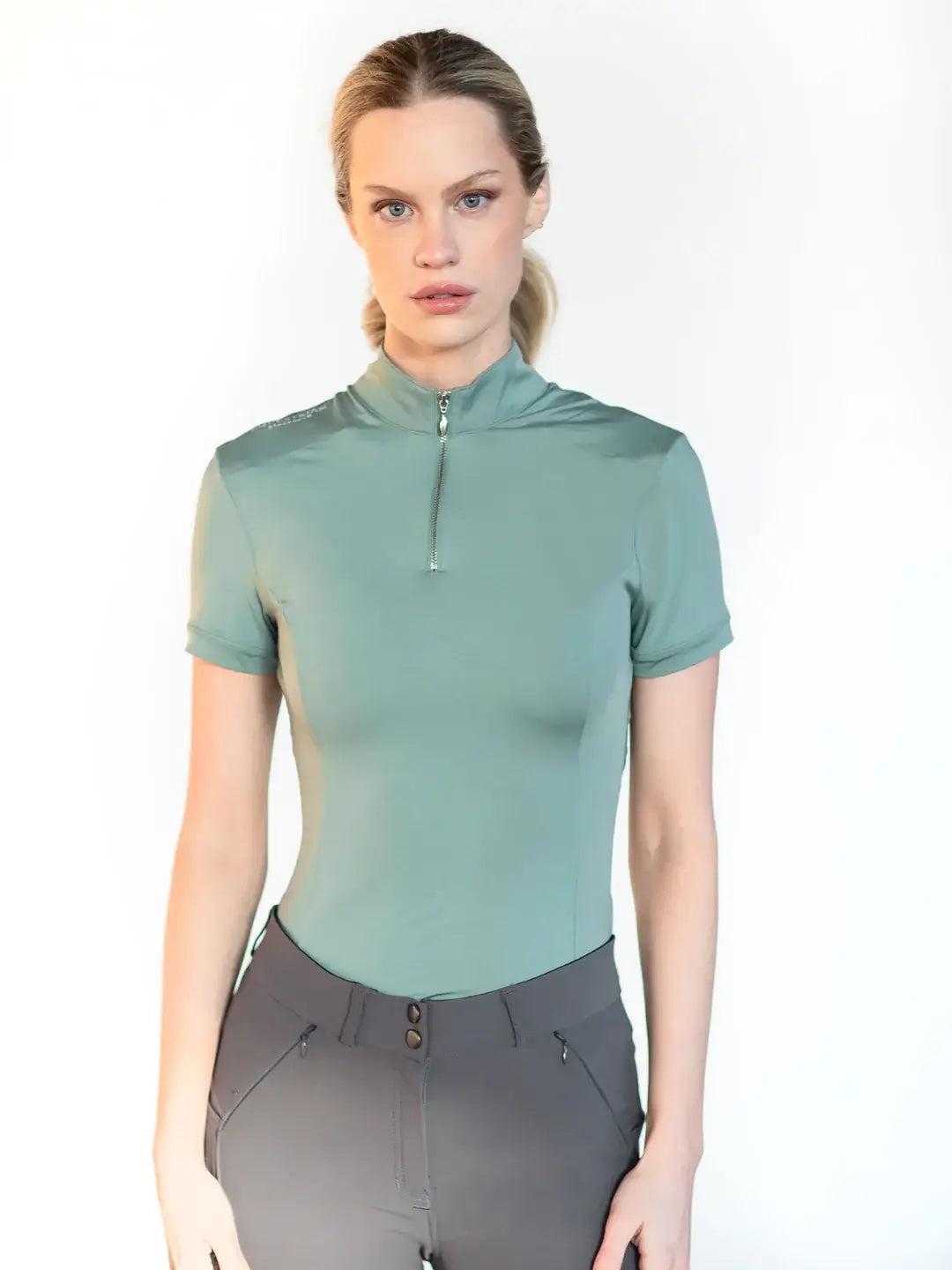 Equestrian Stockholm Top Short Sleeve - Mint green