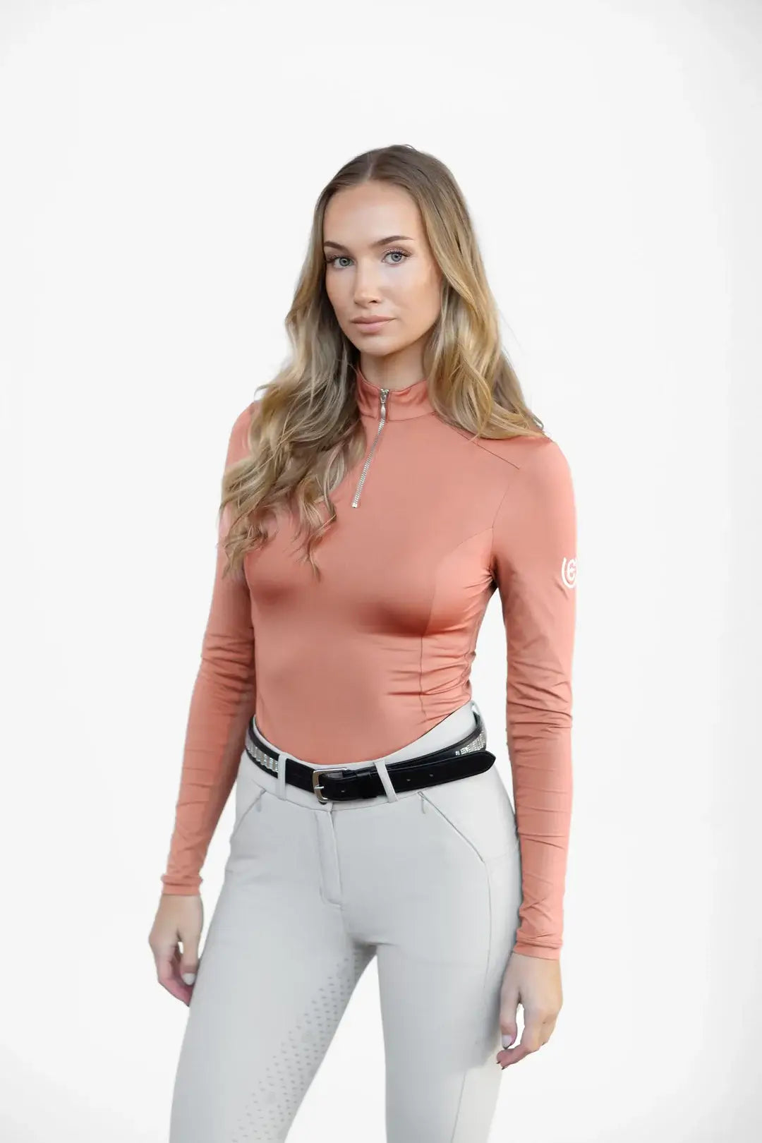 Equestrian Stockholm Air Breeze Sunshirt - Coral