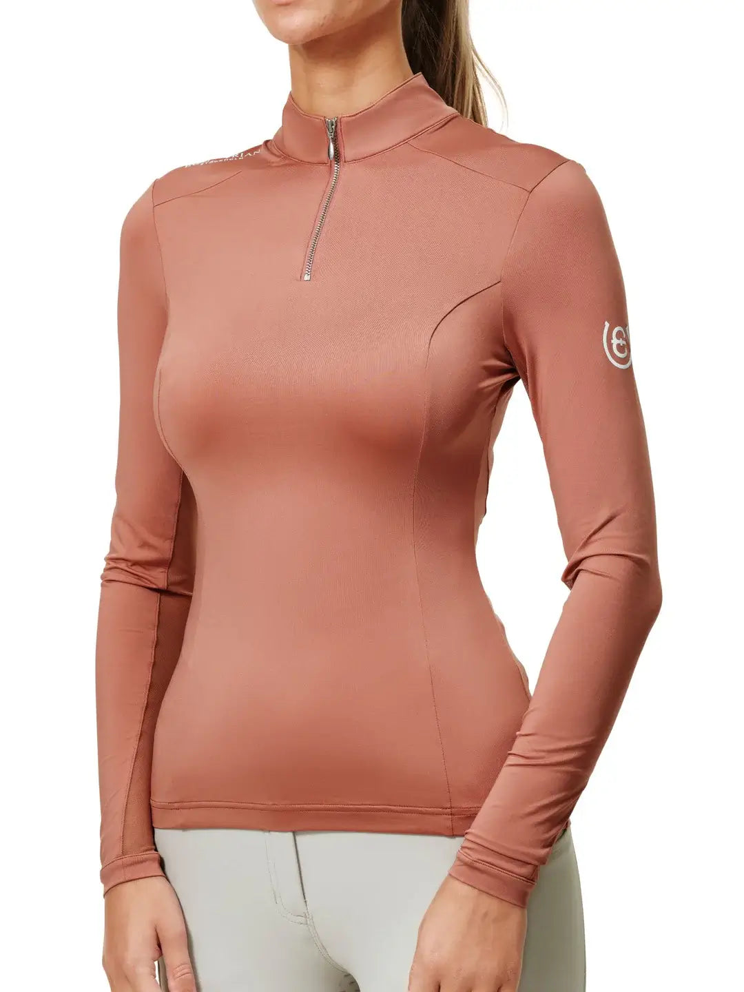 Equestrian Stockholm Air Breeze Sunshirt - Coral
