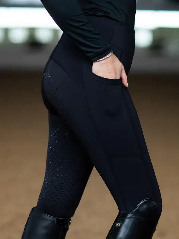 Equestrian Stockholm Ridtights Dressage Movement - All Black