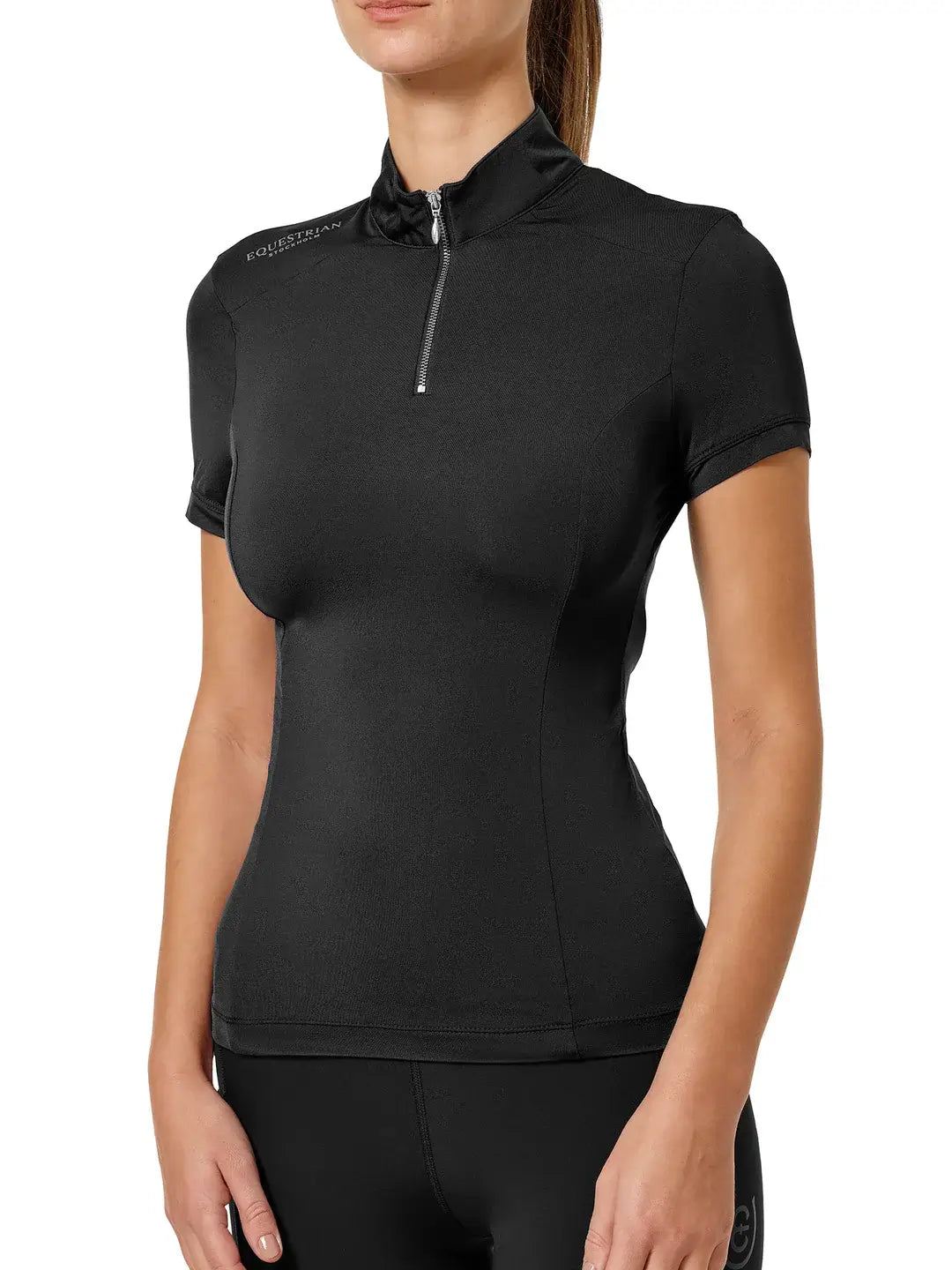 Equestrian Stockholm Top Short Sleeve - Black Edition