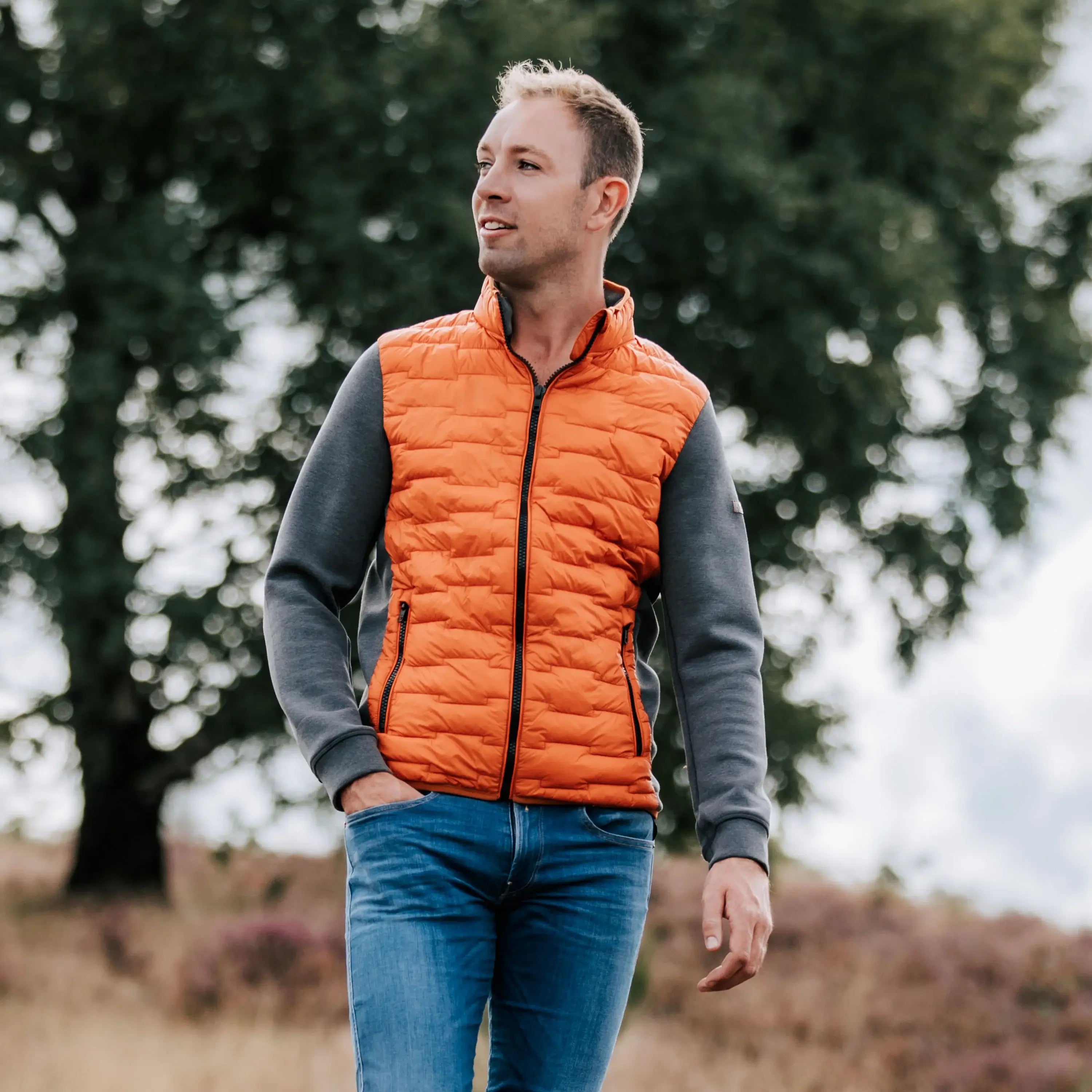 Horka Allroundväst Indiana Herr - Orange/Brun