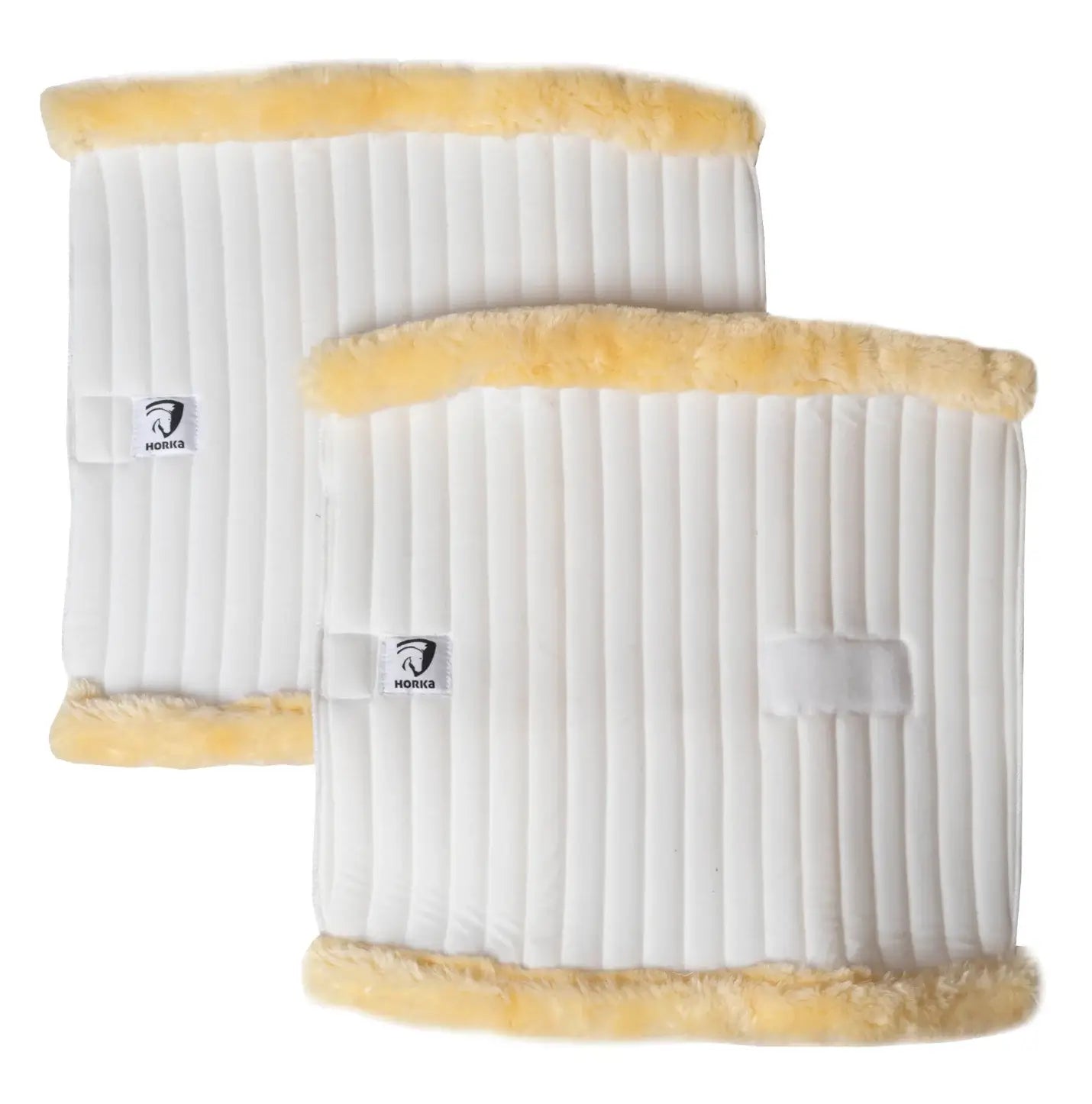 Horka Bandagepad med foder - Vit/Gul