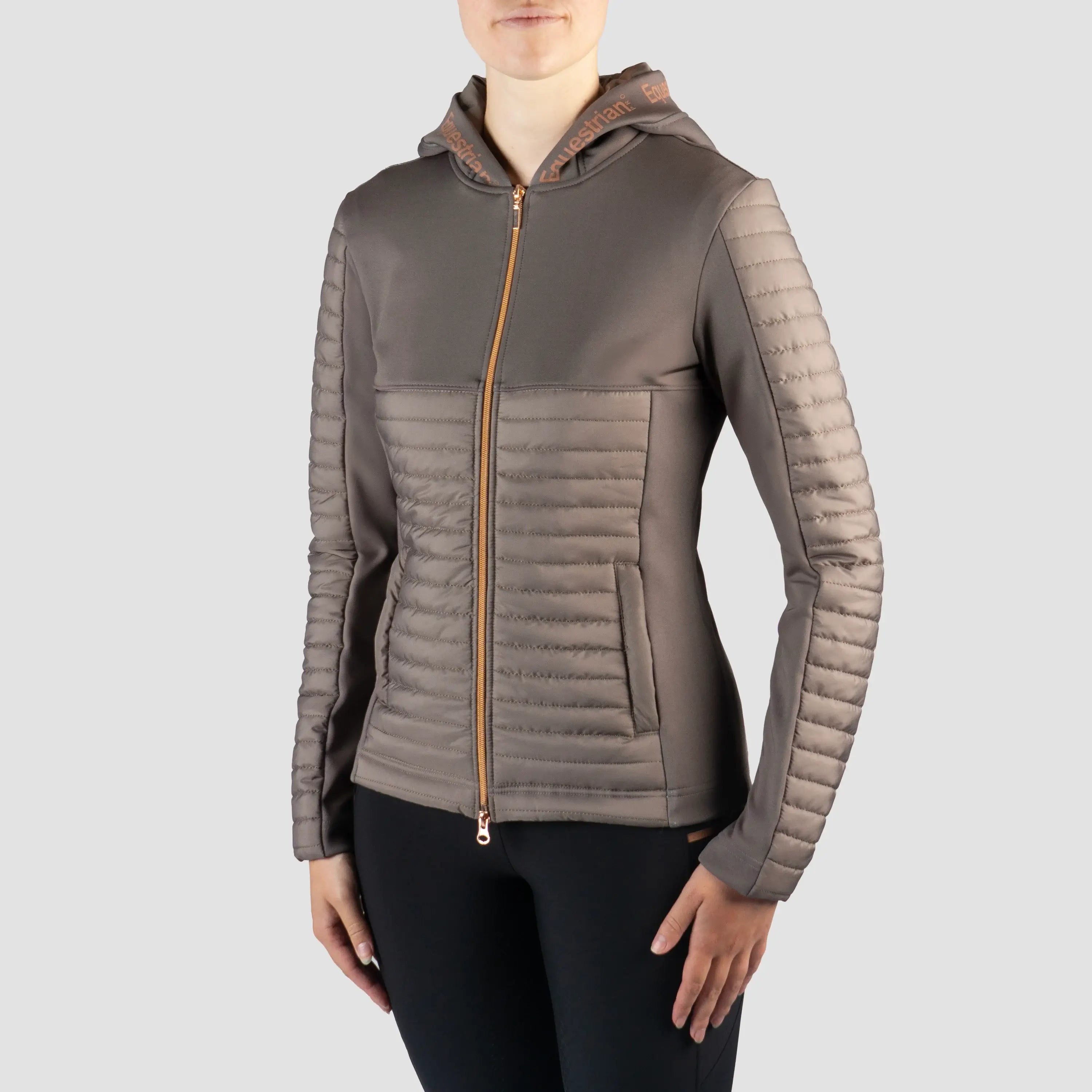 Horka Equestrian Pro pufferjacka Magnificent - Coffeee