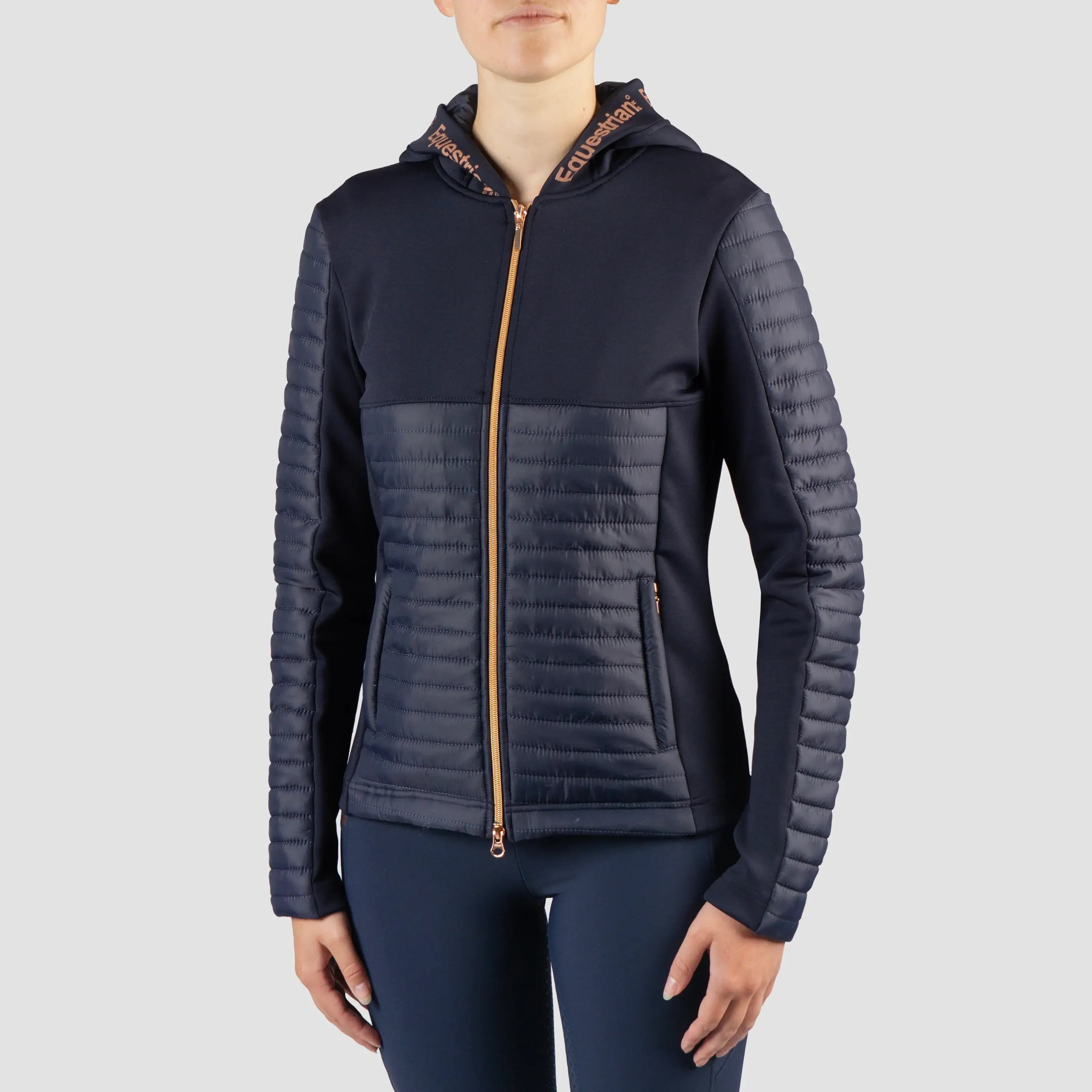 Horka Equestrian Pro pufferjacka Magnificent - Marinblå