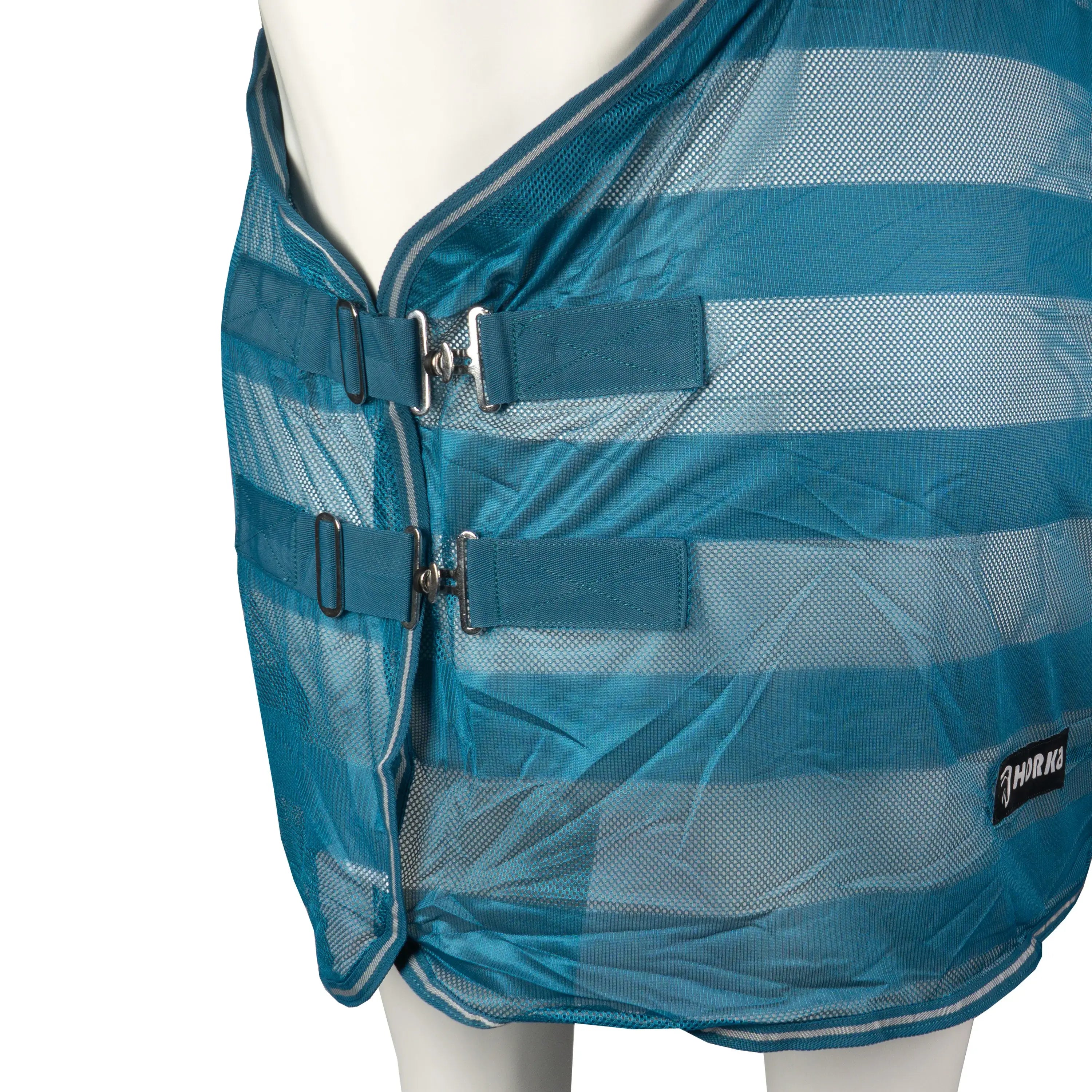 Horka Flugtäcke med ränder - Turkosblå