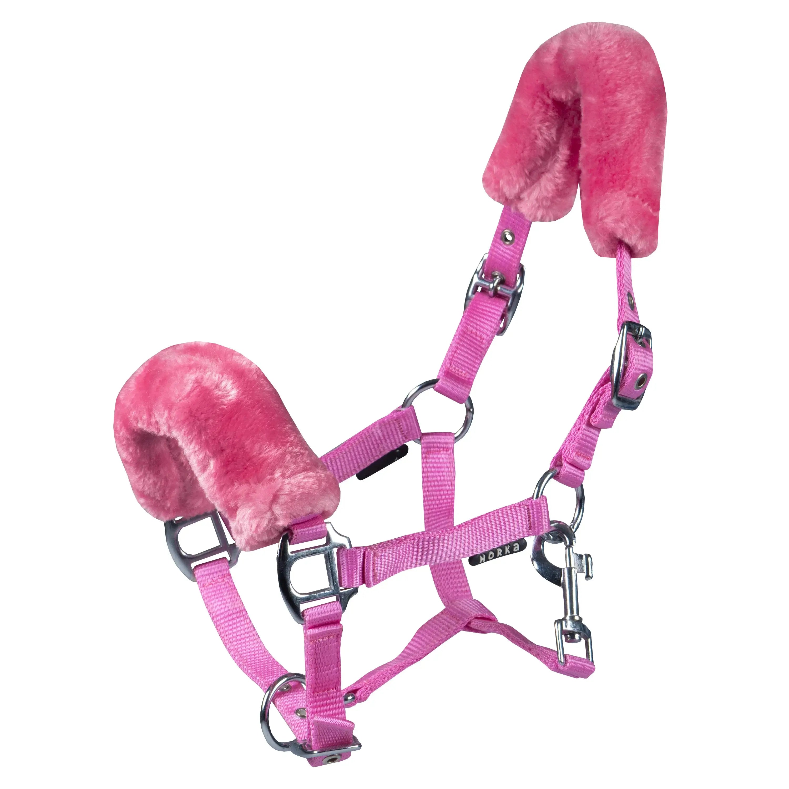 Horka Fölgrimma med konstpäls - Rosa