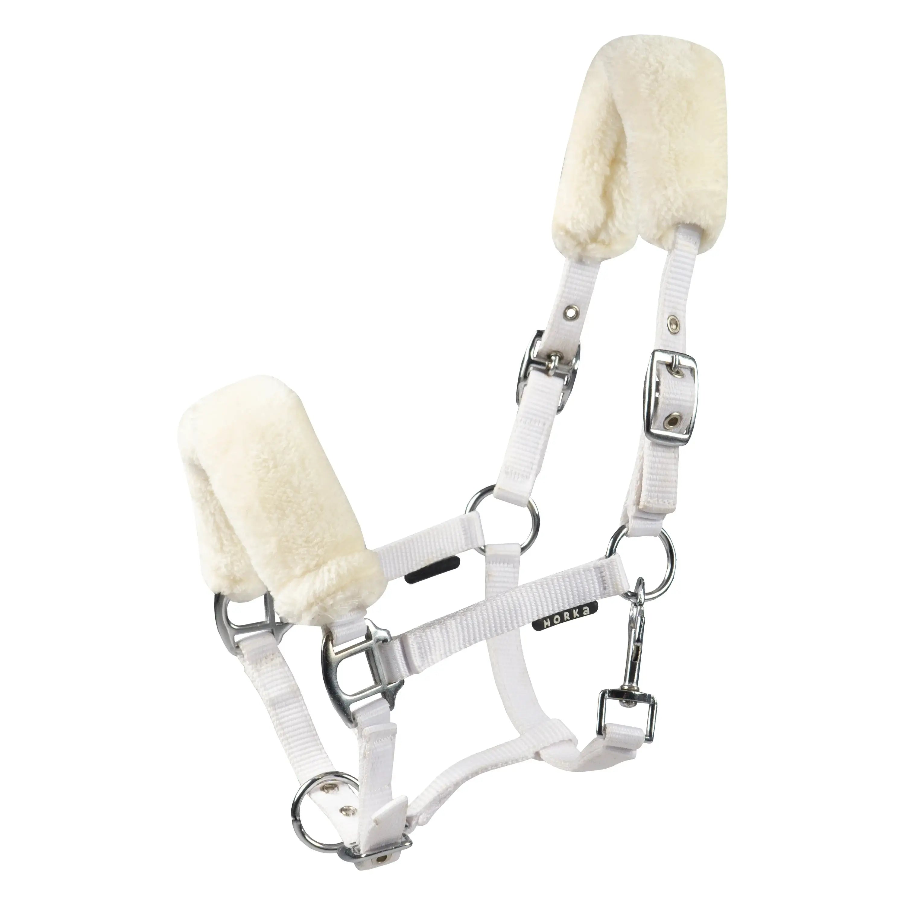 Horka Fölgrimma med konstpäls - Vit