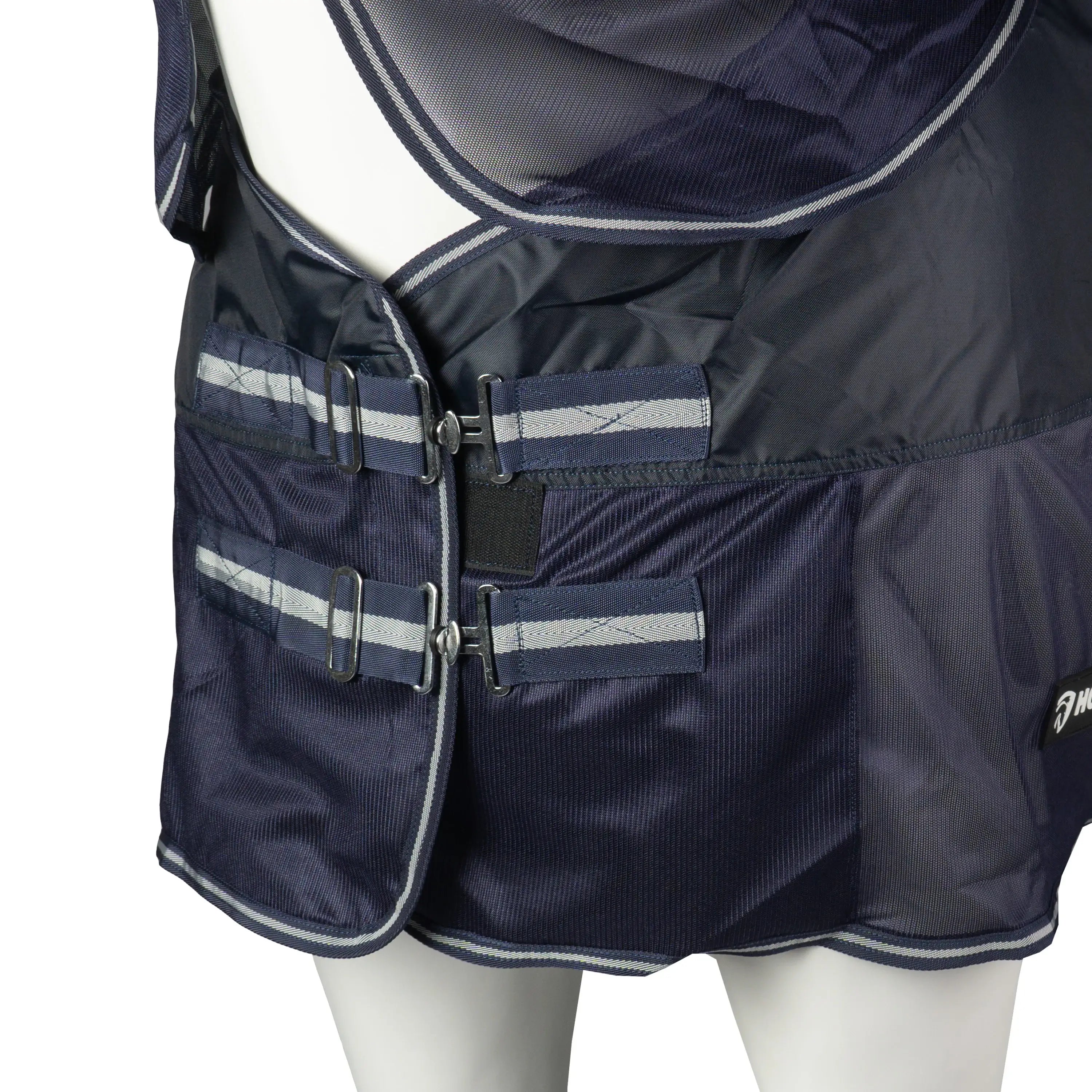 Horka Kombitäcke för regn & flugskydd - Marinblå/Svart