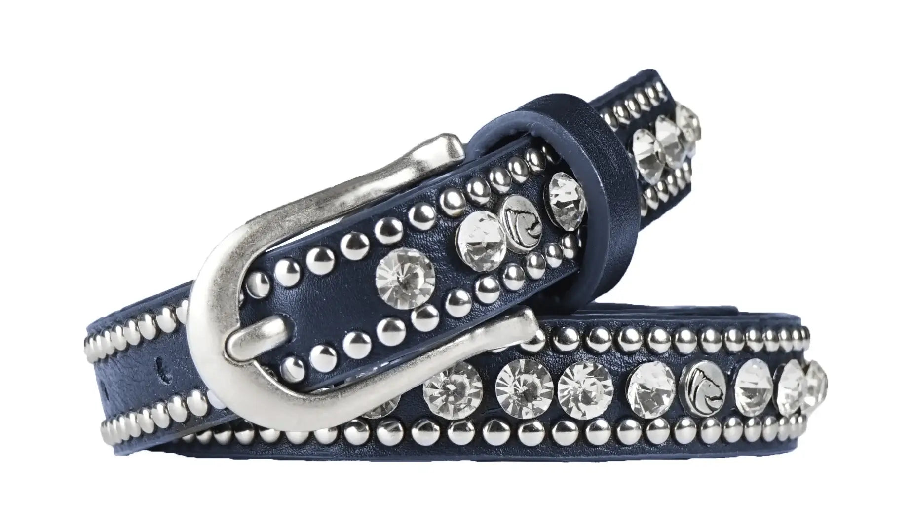 Horka Bälte Läder Dam - Marinblå