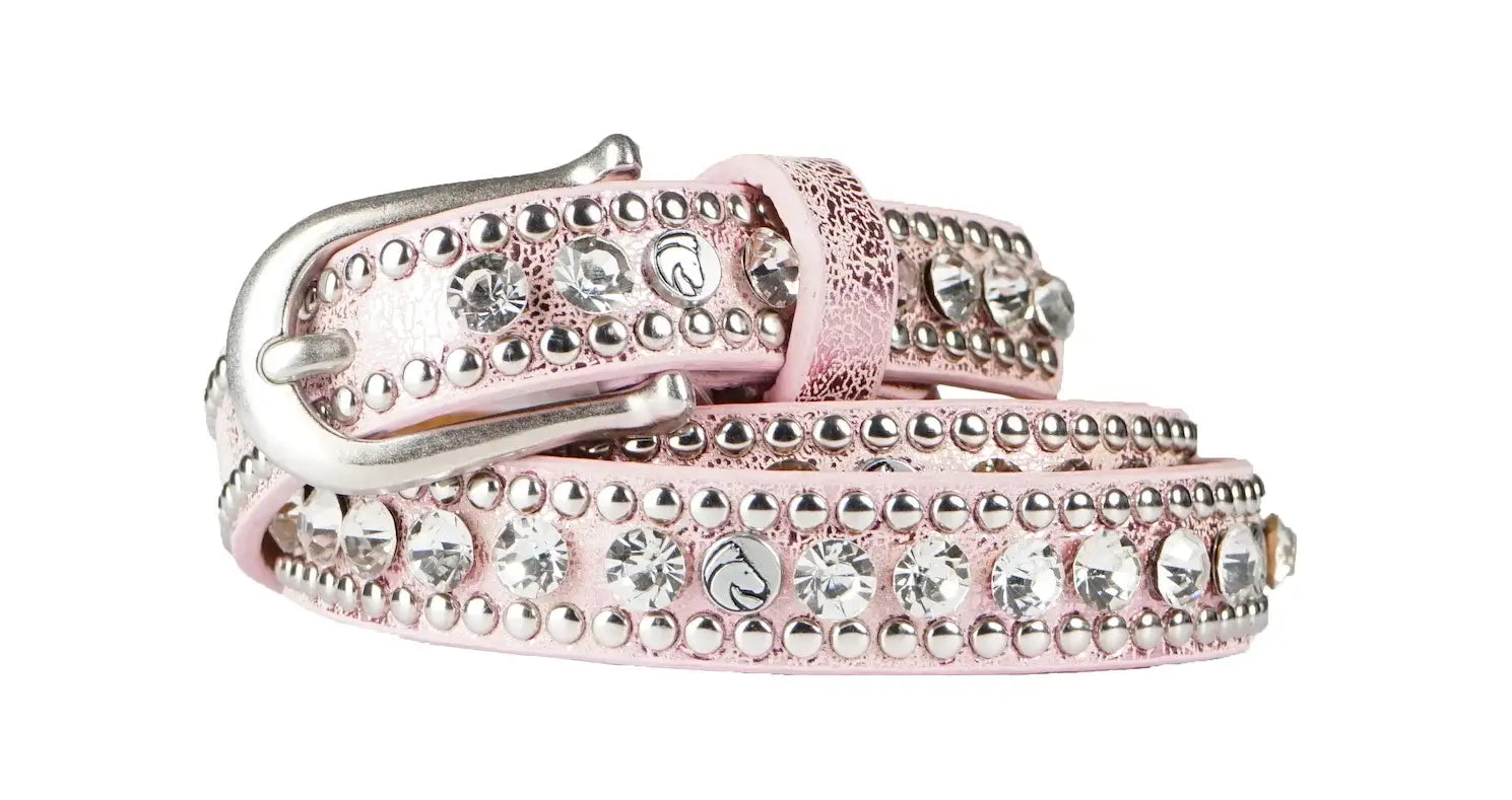 Horka Bälte Läder Dam - Rosa