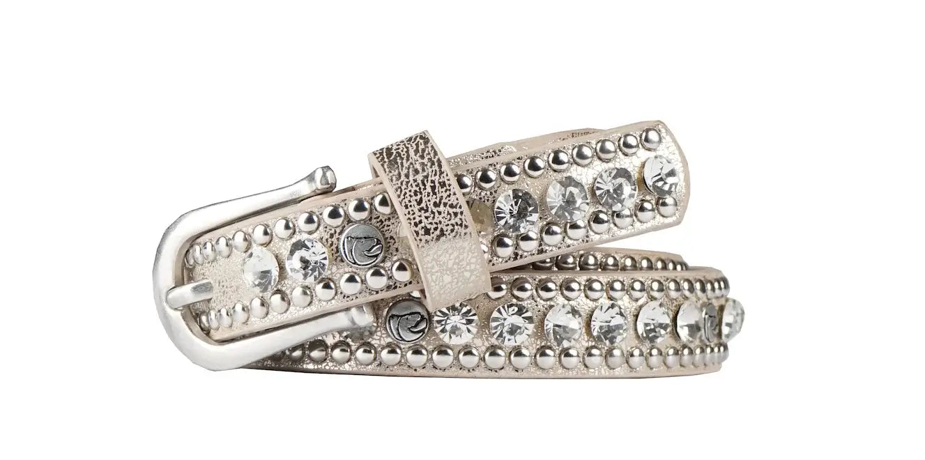 Horka Bälte Läder Dam - Vit