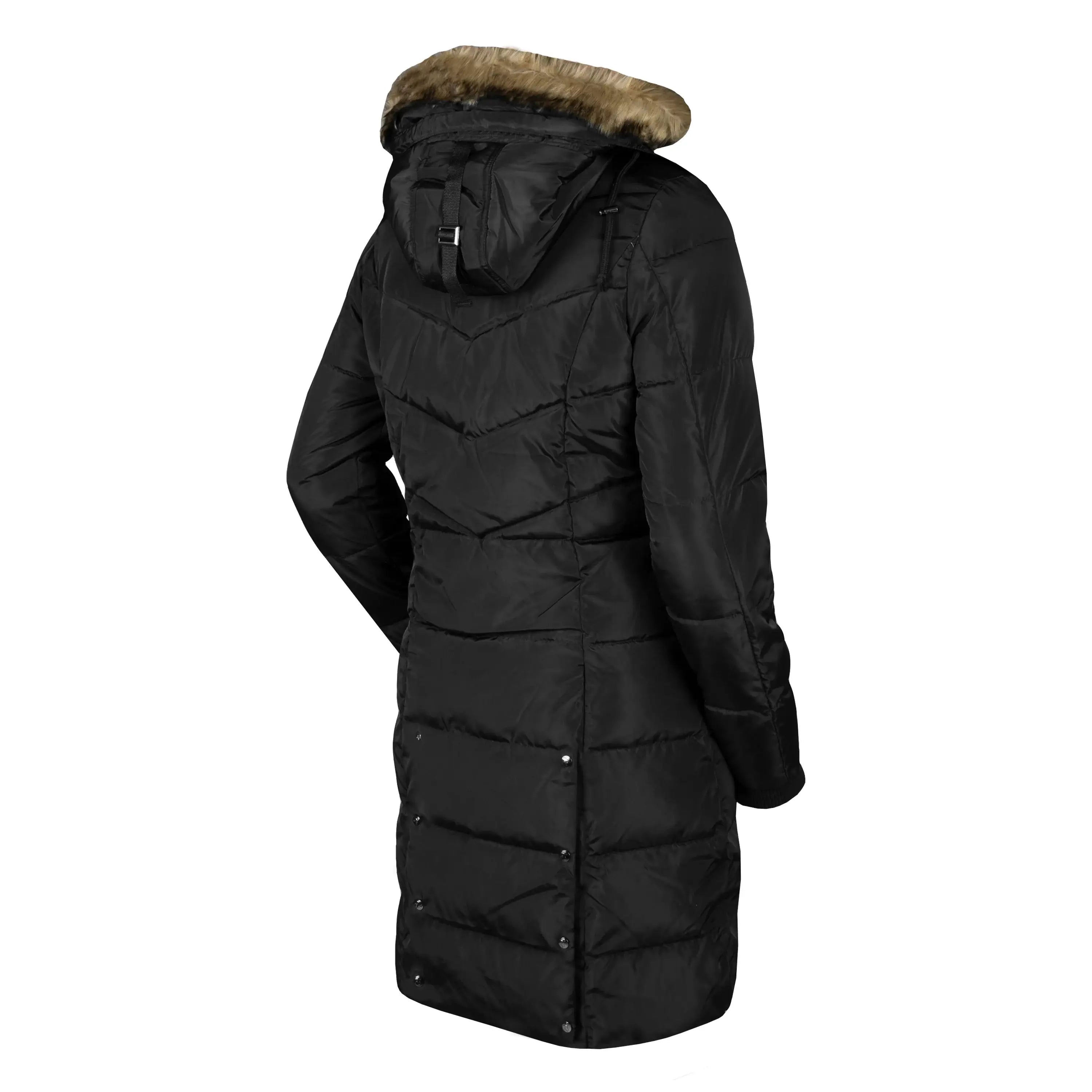 Horka Lång Vinterjacka Glacier - Svart