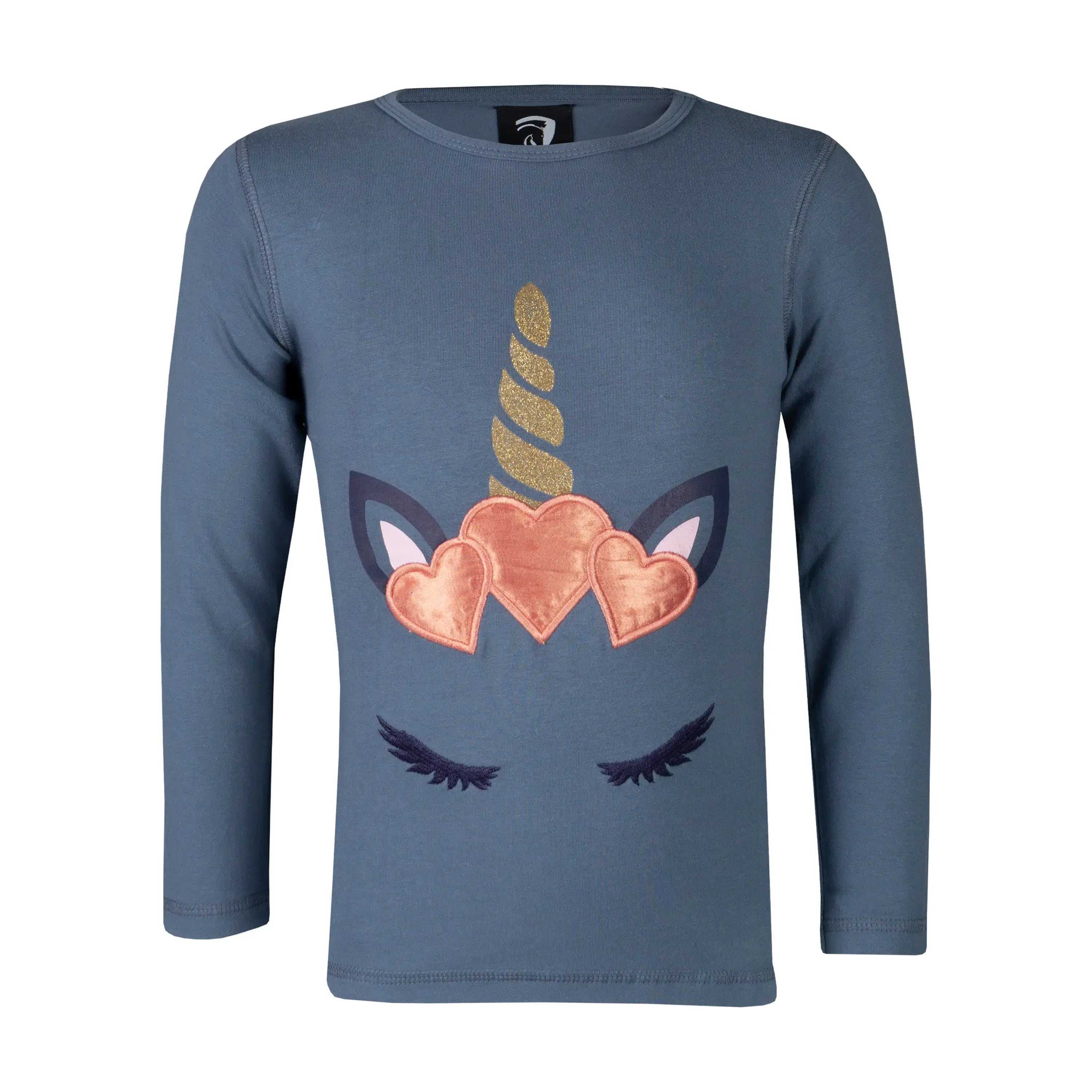 Horka Långärmad tröja Barn - Mörkblå med mönster