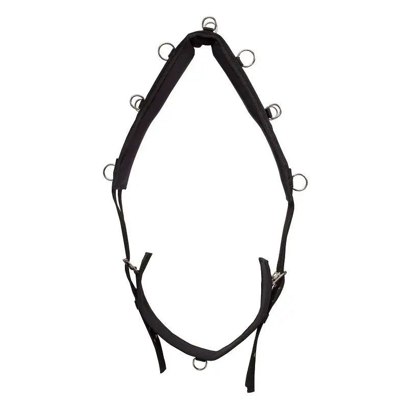 Horka Longeringsgjord med vadderad manke - Svart