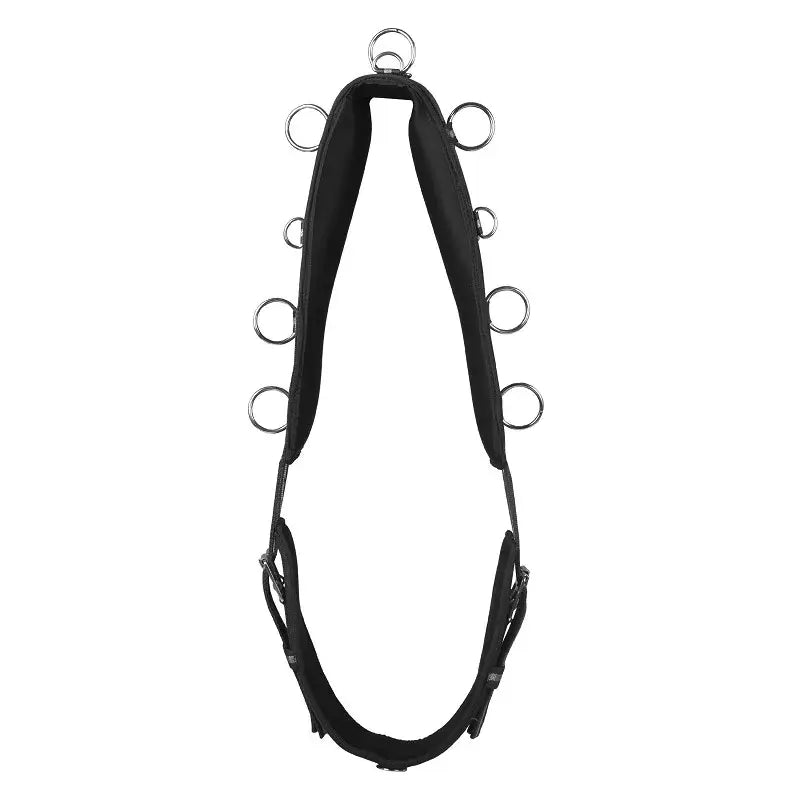 Horka Nylon longeringsgjord (Pony) - Svart