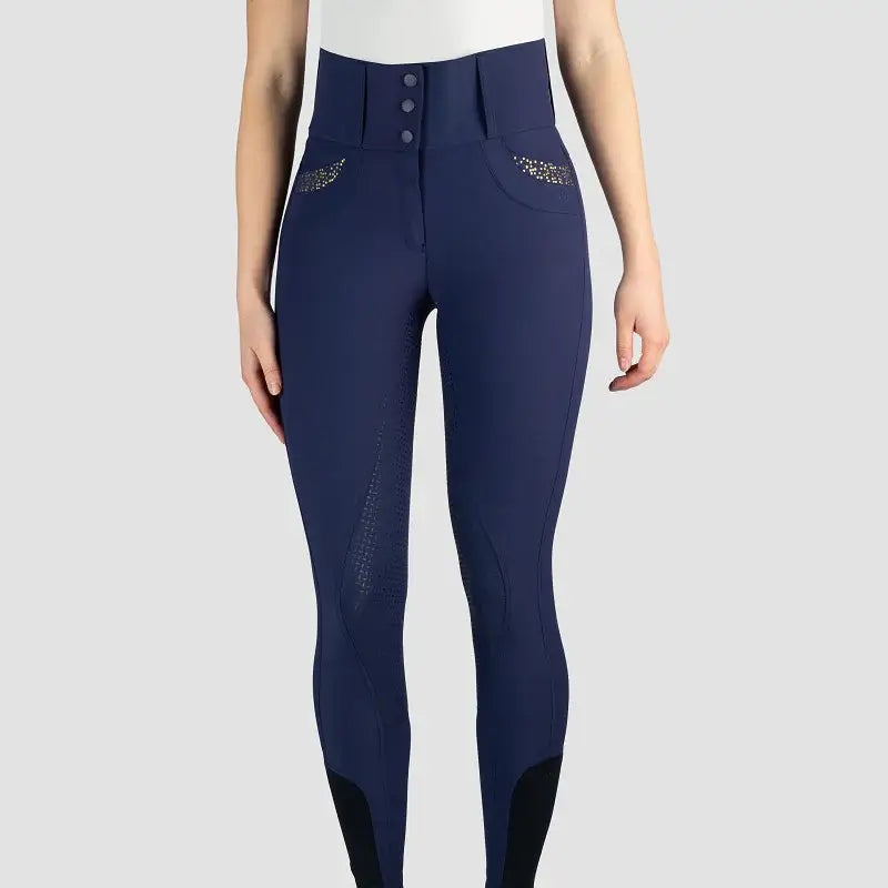 Horka Ridbyxor Elegance Dam - Marinblå