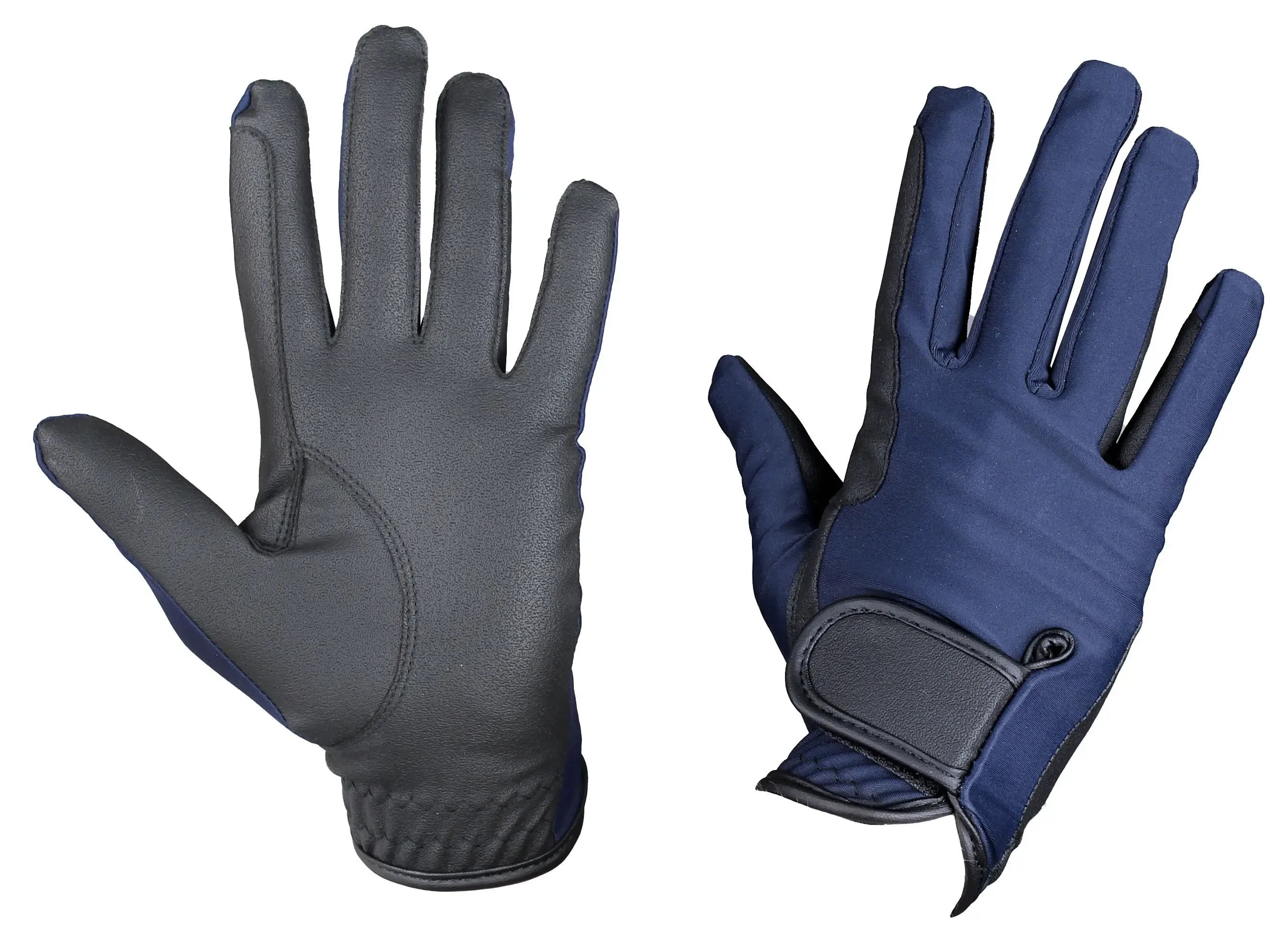 Horka Ridhandskar Flexi Barn - Marinblå