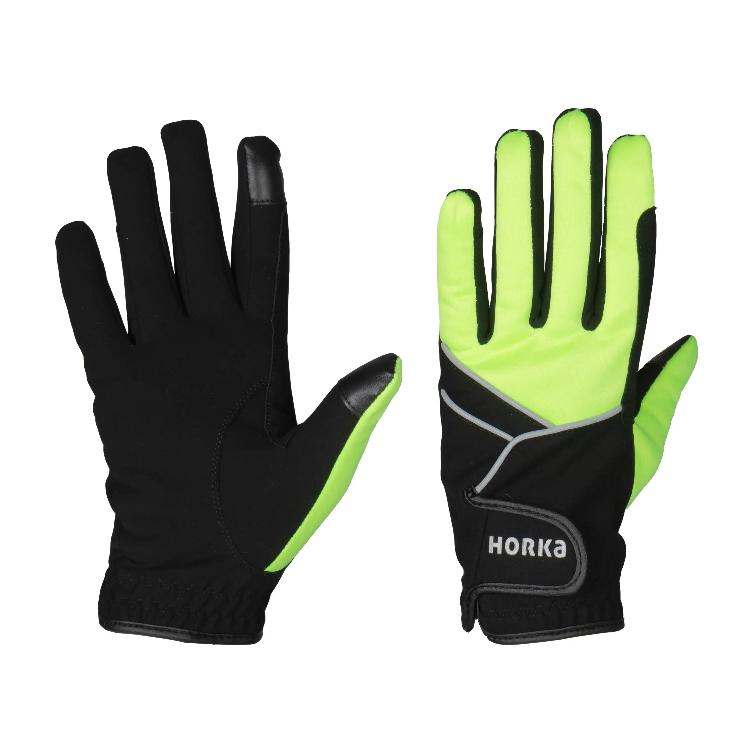 Horka Ridhandskar Reflex - Svart/Gul