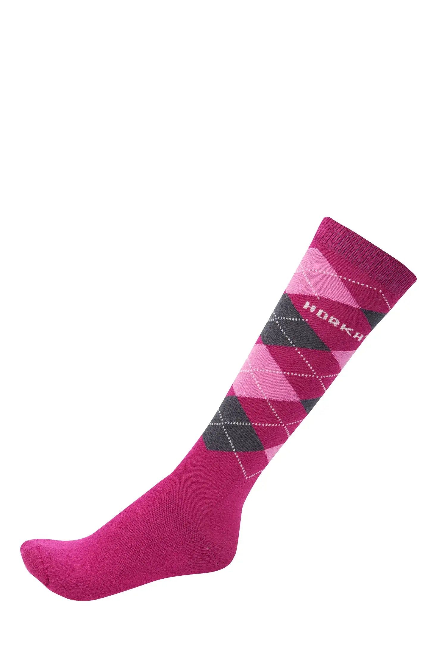 Horka Knästrumpor Dam 3st - Rosa med mönster