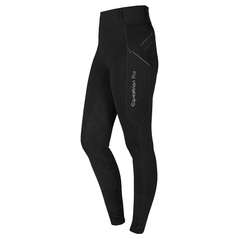 Horka Ridtights Momentum Barn - Svart
