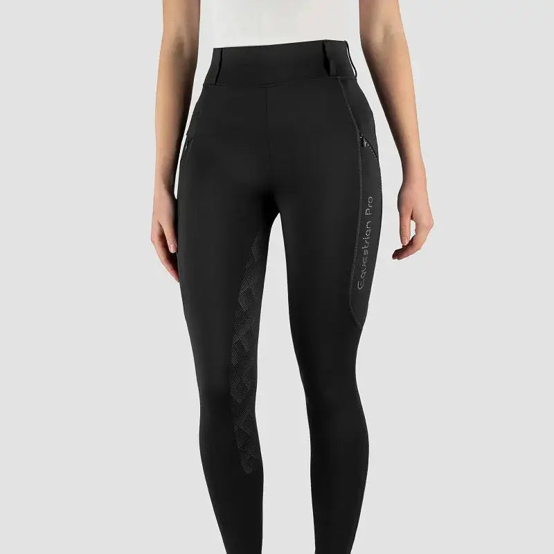 Horka Ridtights Momentum Barn - Svart