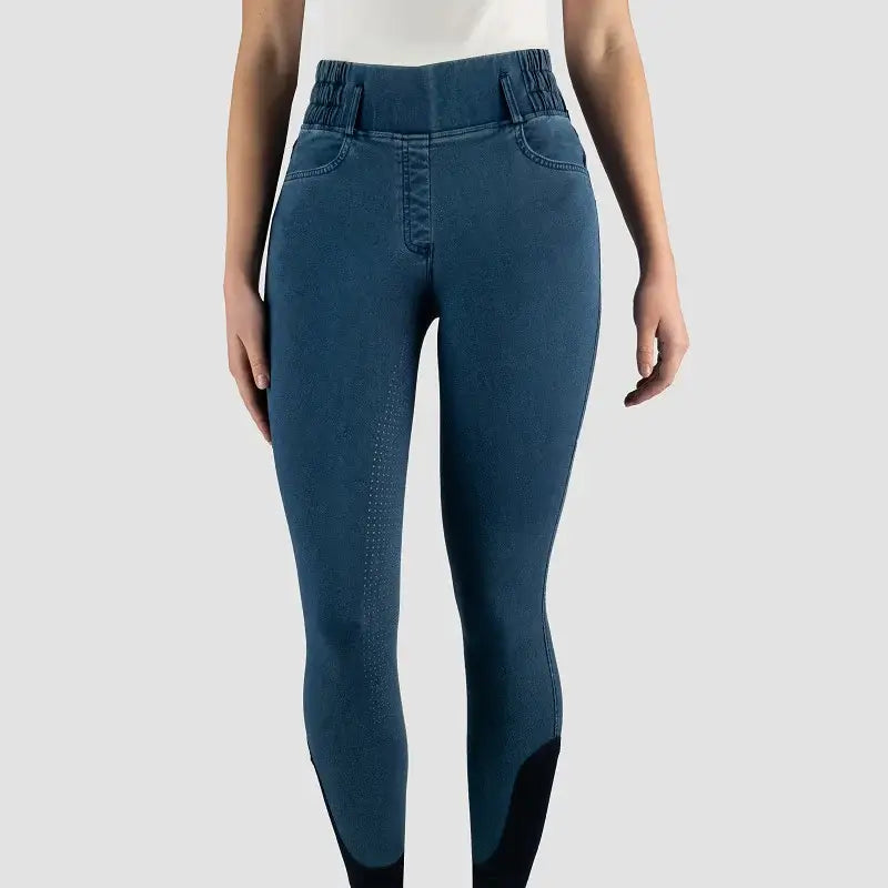 Horka Denim Ridtights Laura Dam - Blå
