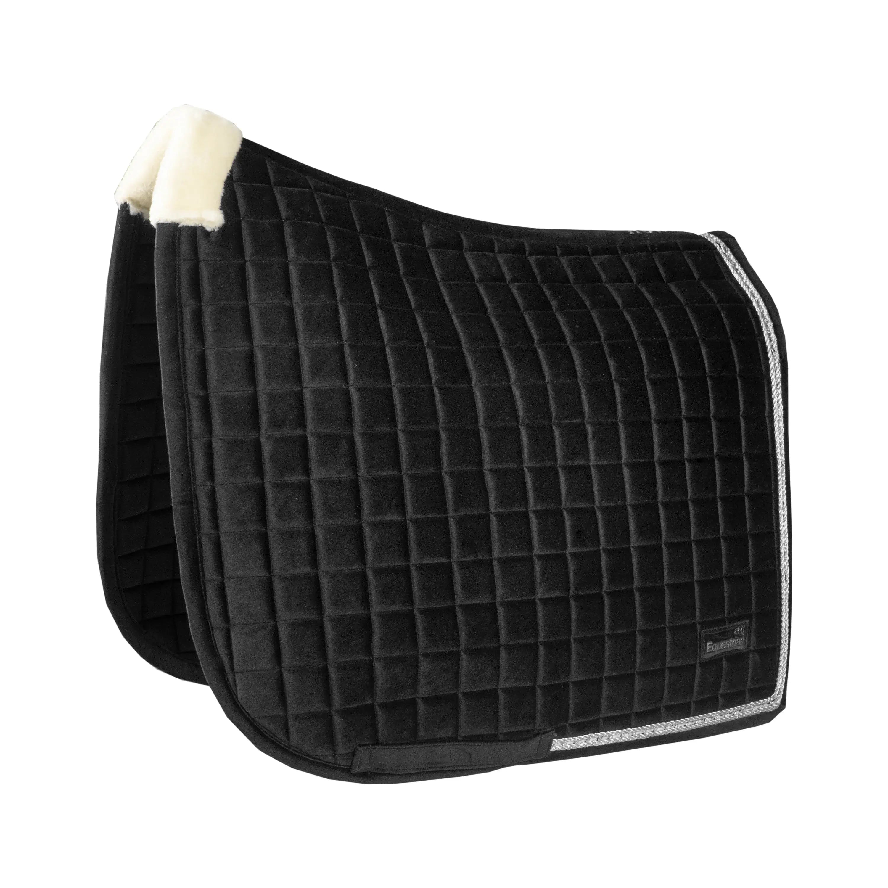 Horka Schabrak Equestrian Pro Velvet Dressyr - Svart