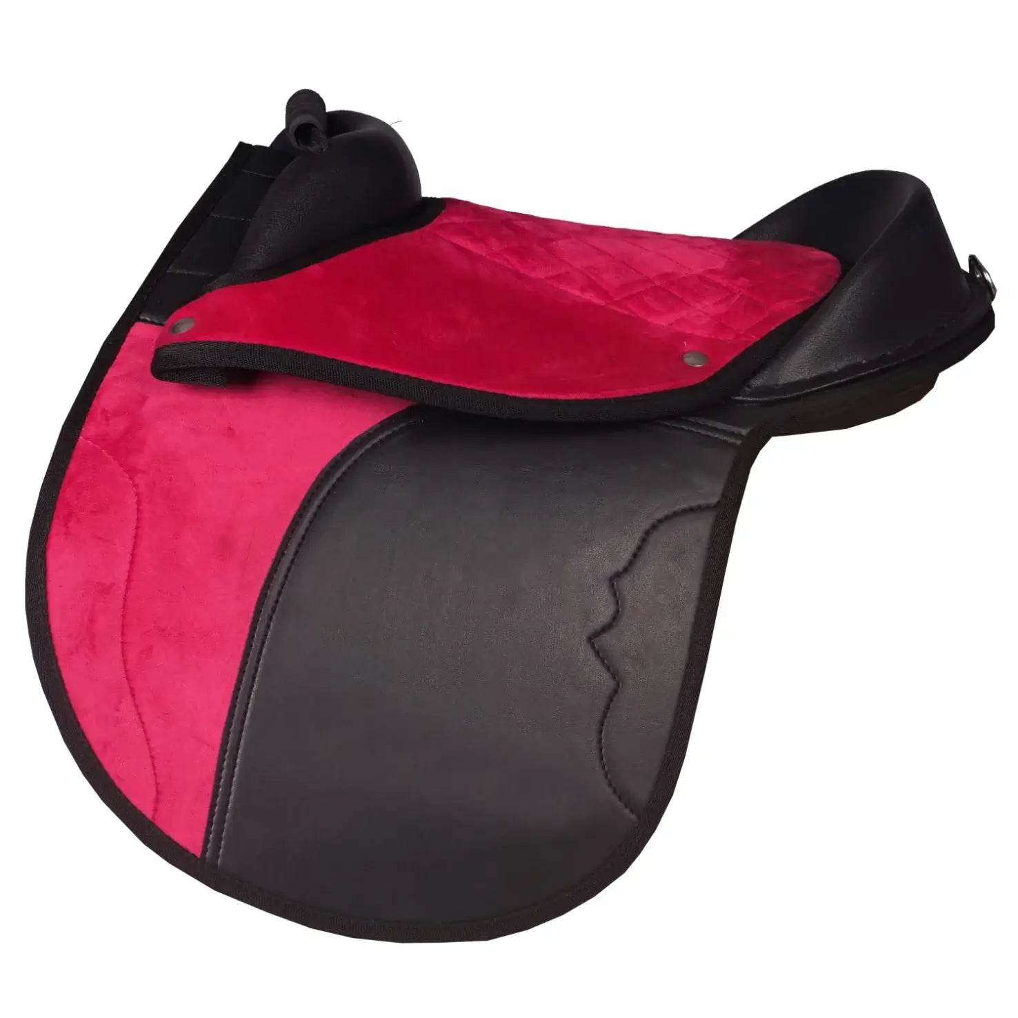 Horka Shetlandssadel Binky - Rosa/Svart