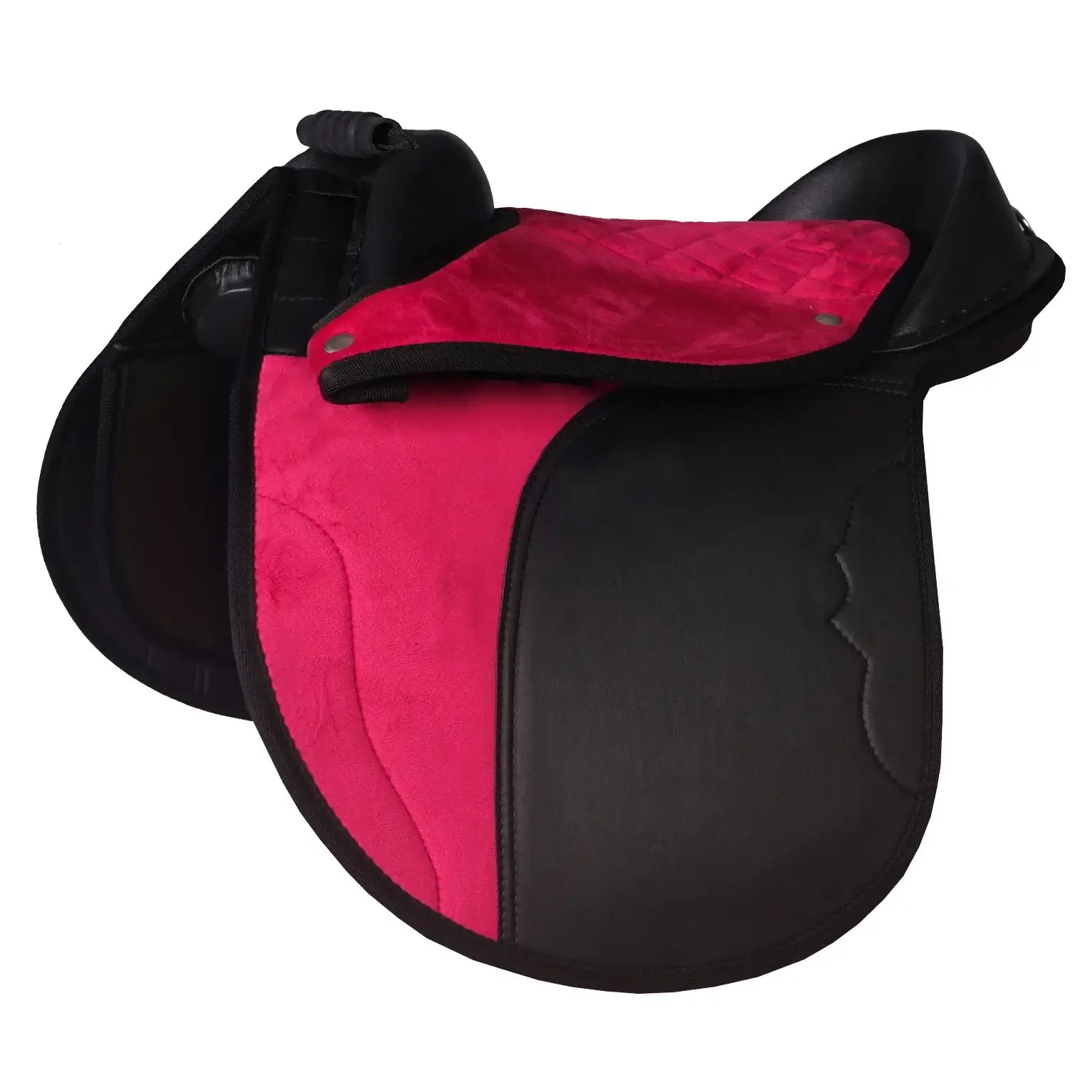 Horka Shetlandssadel Binky - Rosa/Svart