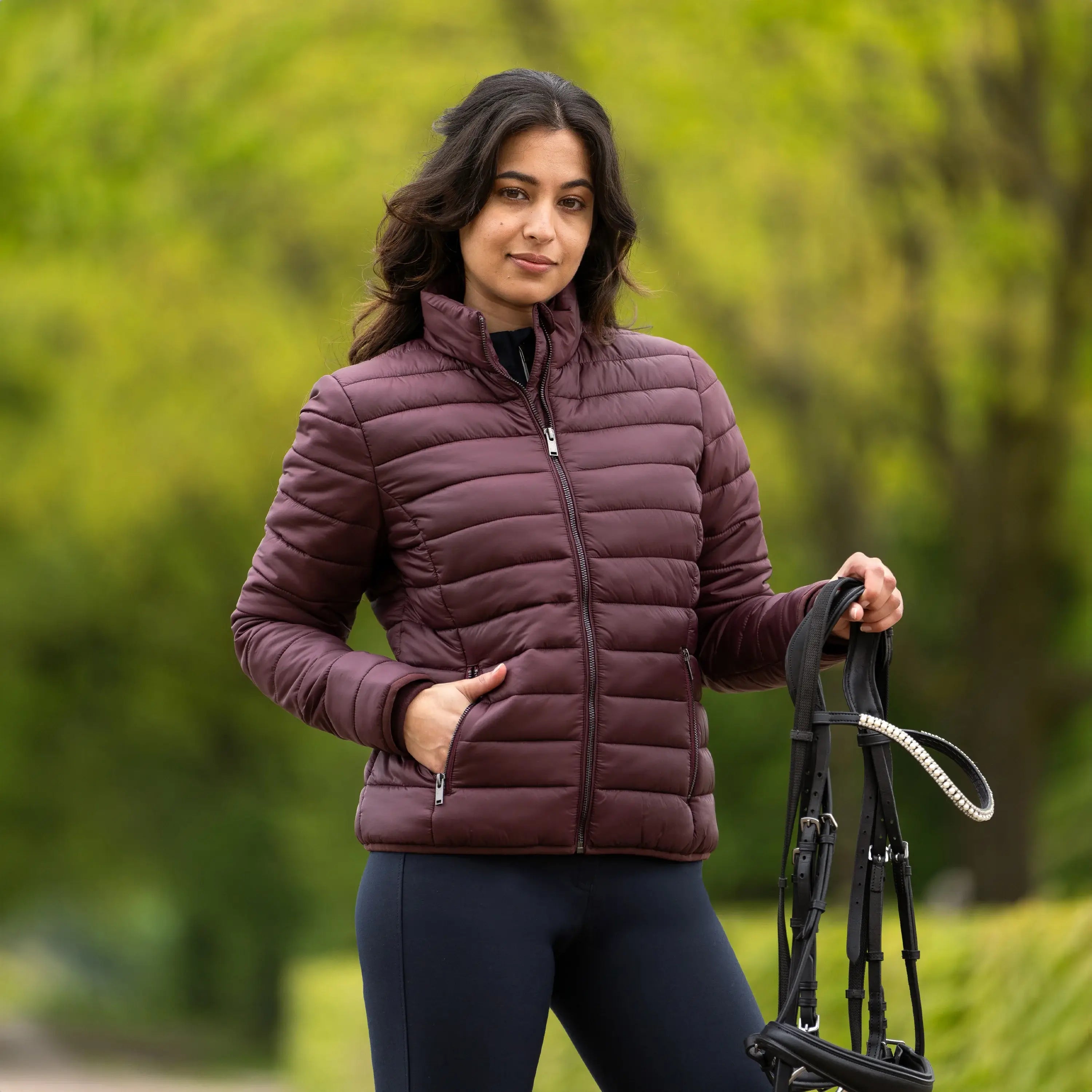 Horka Sportjacka Emerald - Burgundy